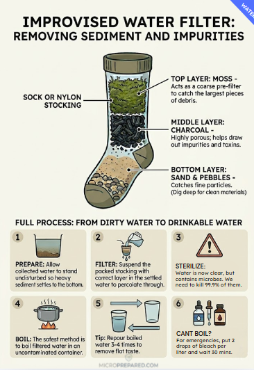 Improvised Water Filter