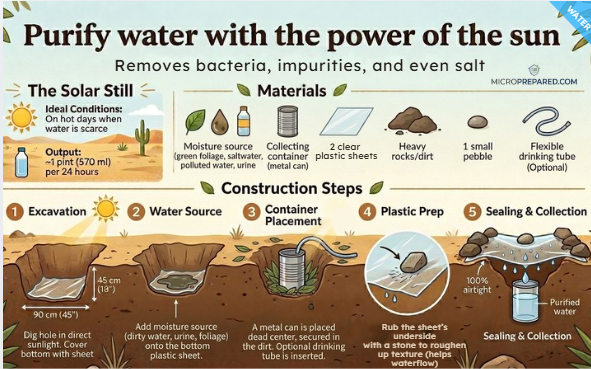 Solar Still: Purify Water with the Sun